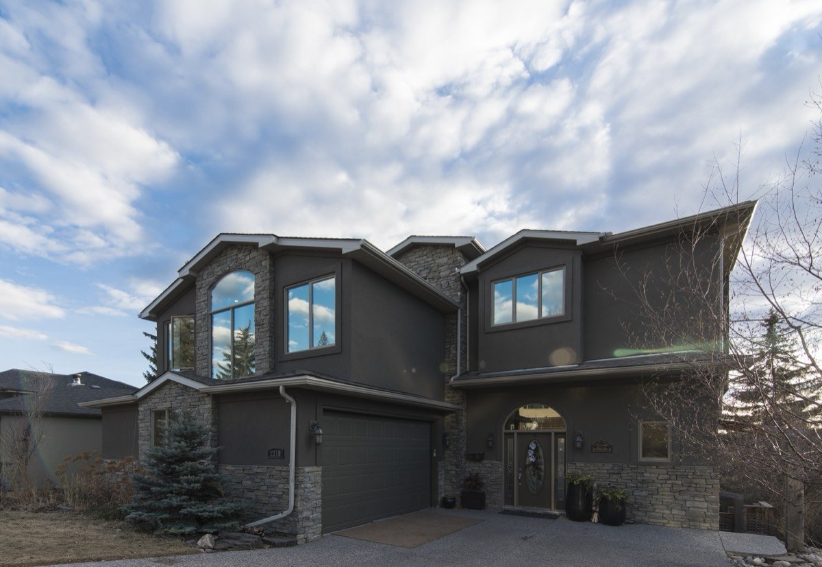 A family home protected by home insurance