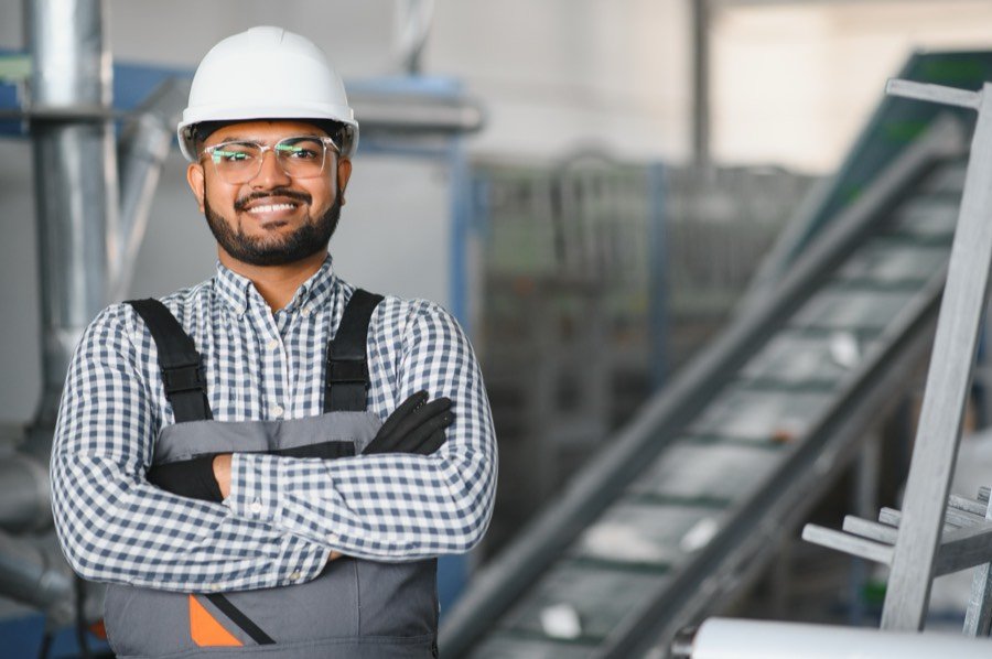 An Indian supervisor on the factory floor